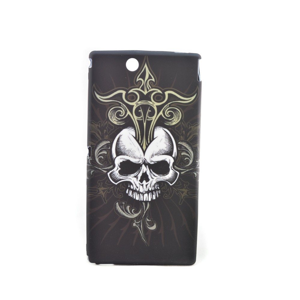 Husa Sony Ericsson Xperia Z ultra XL39H , Rock Skull , silicon, negru