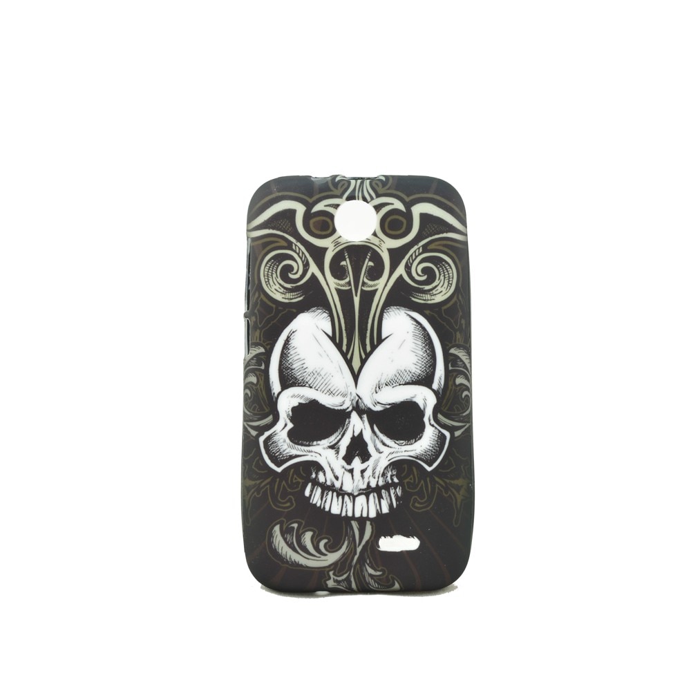 Husa HTC Desire 310 , Rock Skull , silicon, negru
