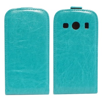 Husa Samsung Galaxy S5 Mini G800, Piele eco, flexi, bleu Husa Samsung Galaxy S5 Mini G800, Piele eco, flexi, bleu