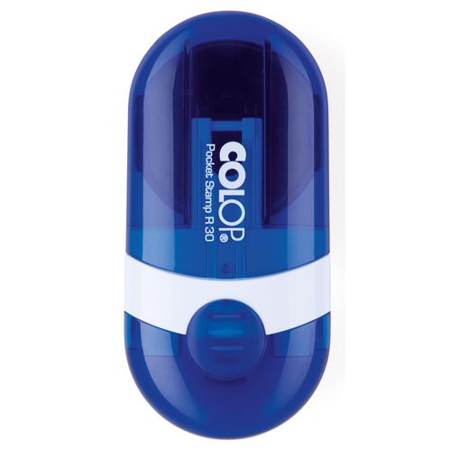 Stampila firma de buzunar, Colop, rotunda, Pocket R30, plastic, 30 mm