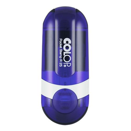 Stampila firma de buzunar, Colop, rotunda, Pocket R25, plastic, 25 mm