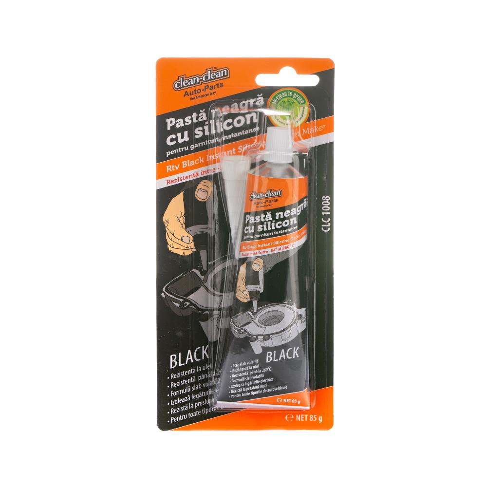 Pasta siliconica neagra RTV pentru garnituri instantanee 85 g Clean-Clean