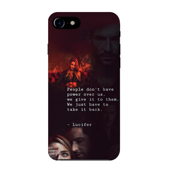Husa din Silicon, Power Over Us pentru iPhone 7, Multicolor