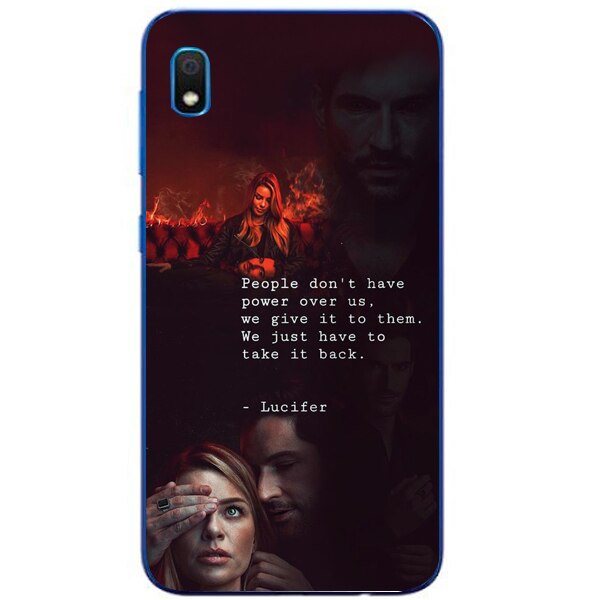 Husa din Silicon, Power Over Us pentru Samsung Galaxy A10, Multicolor