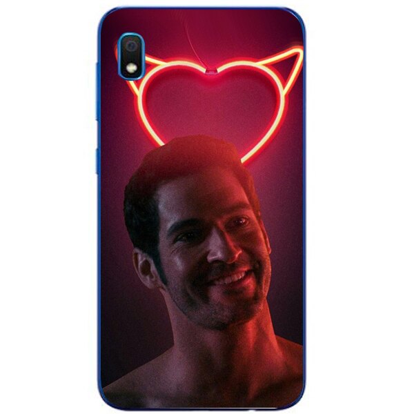 Husa din Silicon, Red Devil pentru Samsung Galaxy A10, Multicolor