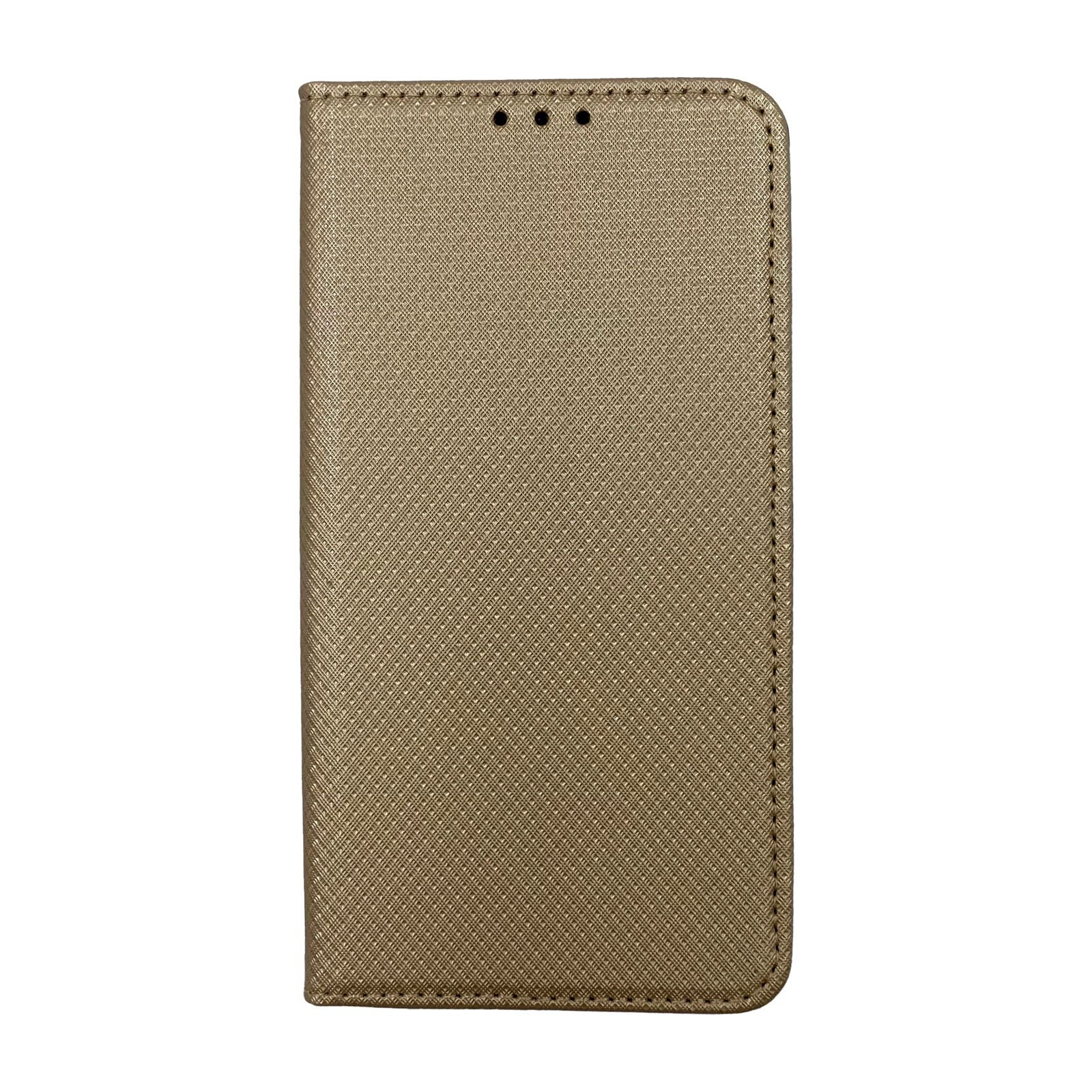 Husa Flip Carte Samsung Galaxy A20e Magnetica Cu Stand, Portofel, Antisoc, Viceversa Auriu
