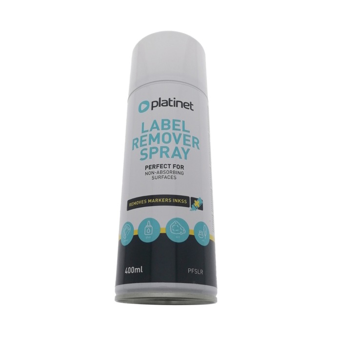 Spray pentru indepartarea etichetelor adezive Platinet, 400 ml