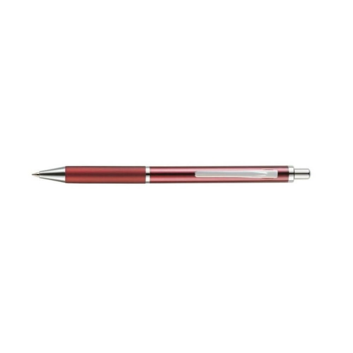 Pix Metalic AIHAO BR249, Varf 1 mm, Scriere Albastra, Corp Rosu, Mecanism Retractabil