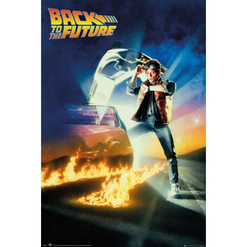 Poster Back to the Future 61x91cm, Negru