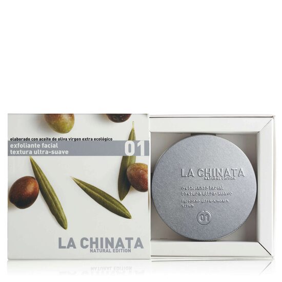 Scrub pentru fata, exfoliant, cu extract de maslin, 70 ml, produs natural si organic, La Chinata