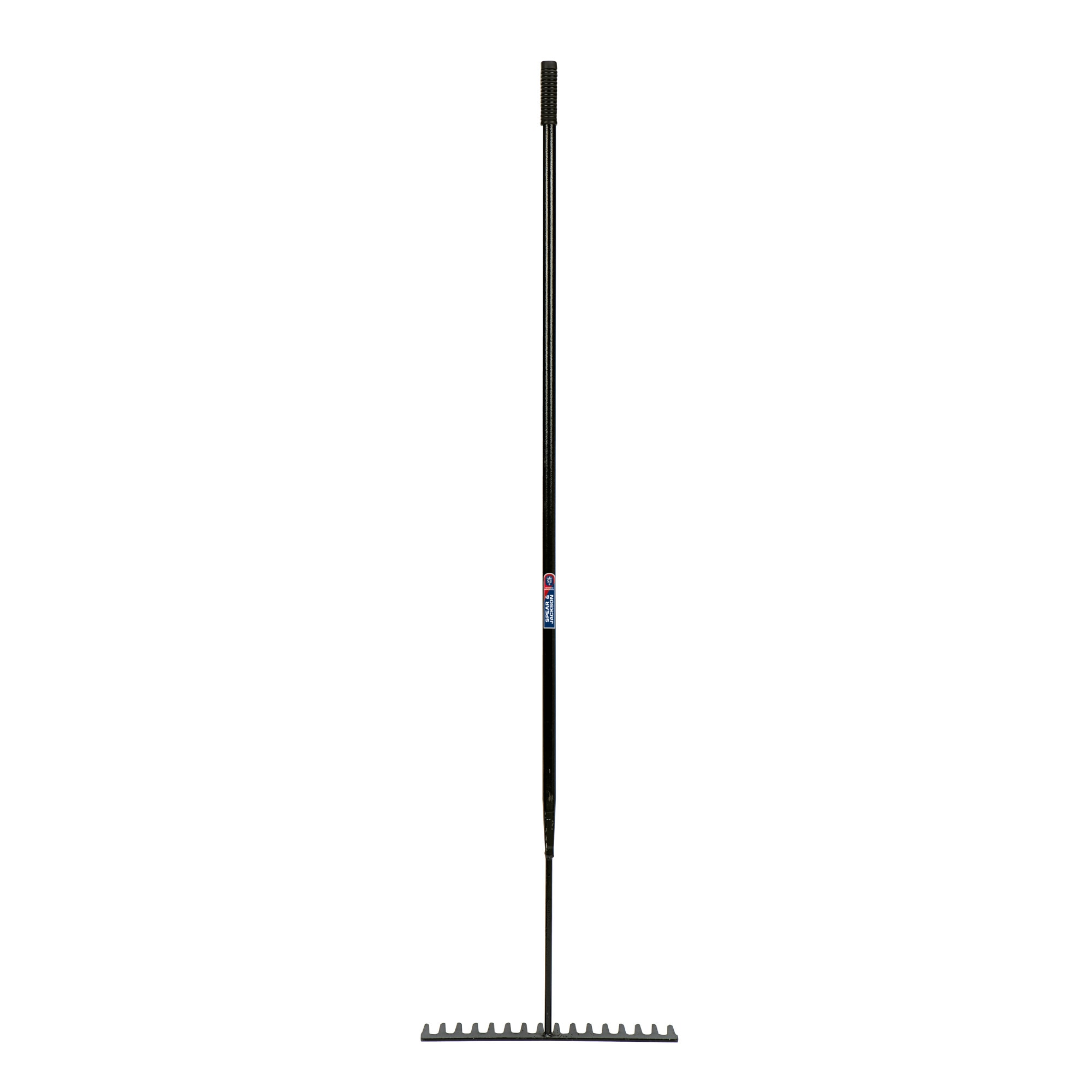 Grebla dreapta Heavy Duty pentru asfalt cu dinti plati din otel carbon, coada metalica, Spear & Jackson Neverbend Professional