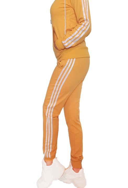 Trening dama Brianne, sport, lejer, doua piese, Galben,