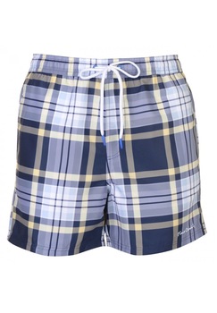 Pantaloni scurti de baie, Pierre Cardin, Carouri, Albastru inchis, Albastru inchis, L Pantaloni scurti de baie, Pierre Cardin, Carouri, Albastru inchis, Albastru inchis, L