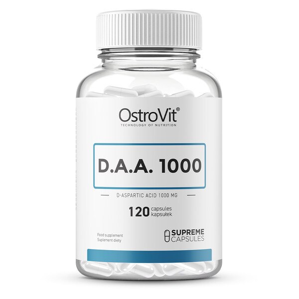 Supliment alimentar, Acid D-Aspartic (3000 mg), OstroVit Supreme Capsules D.A.A 1000 - 120 capsule (40 doze)