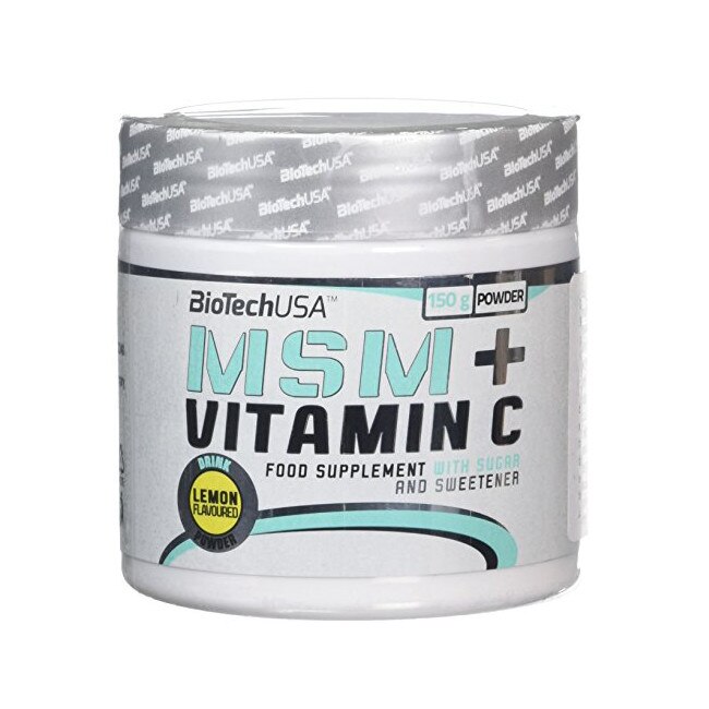 Supliment nutritiv Msm+ 1500 Vitamina C 150g BioTech USA