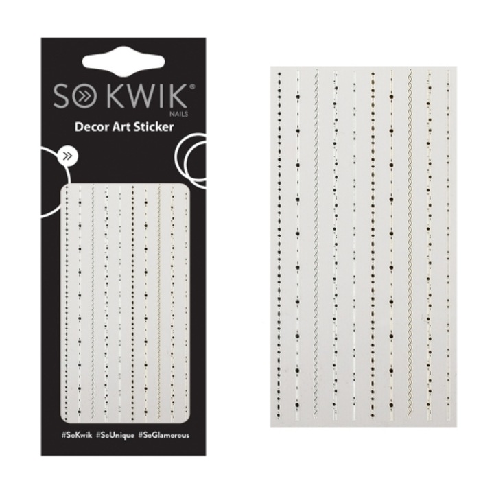 Ornamente Unghii, Nail Art Sticker, Sokwik, Rococco 18th 182