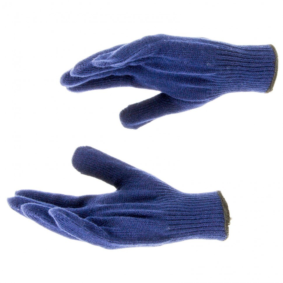 Manusi fibra acrilica, culoare albastra, manseta, marime universala