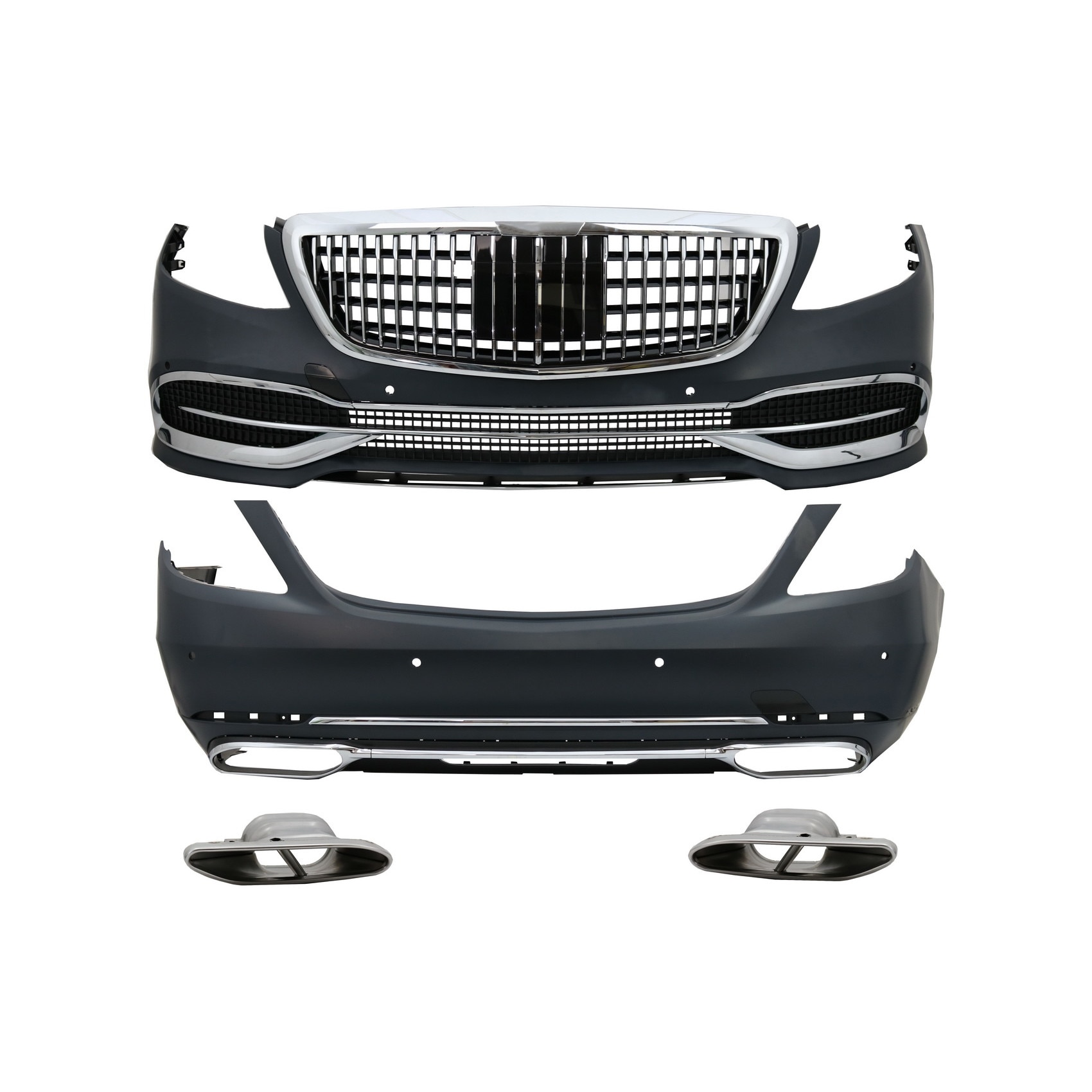 Pachet Exterior compatibil cu Mercedes S-Class W222 Facelift (2013-Up) S63 M-Design