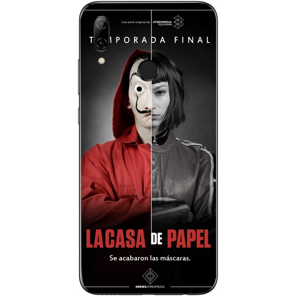 Husa din Silicon, Wallpaper De Papel pentru Huawei P Smart (2019), Multicolor