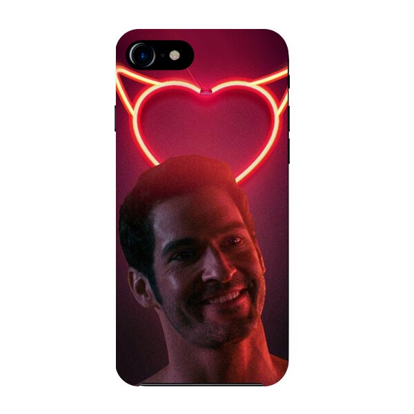 Husa din Silicon, Red Devil pentru iPhone 7 Plus, Multicolor