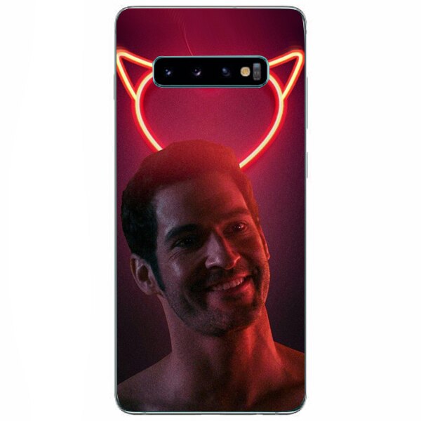 Husa din Silicon, Red Devil pentru Samsung Galaxy S10, Multicolor