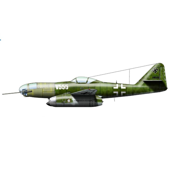Macheta aeromodele de construit Hobby Boss Messerschmitt Me262 A-2a /U2 1:48 HOBBY 80377