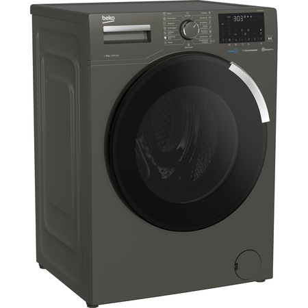 Masina de spalat rufe Beko WUE8736XCM, 8 kg, 1400 RPM, Clasa A+++, SteamCure, HomeWhiz, Motor ProSmart Inverter, Bluetooth, Antracit