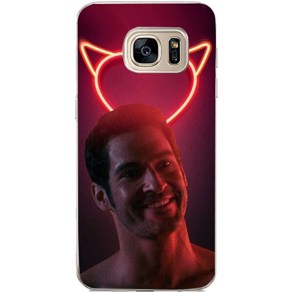 Husa din Silicon, Red Devil pentru Samsung Galaxy S7 Edge, Multicolor