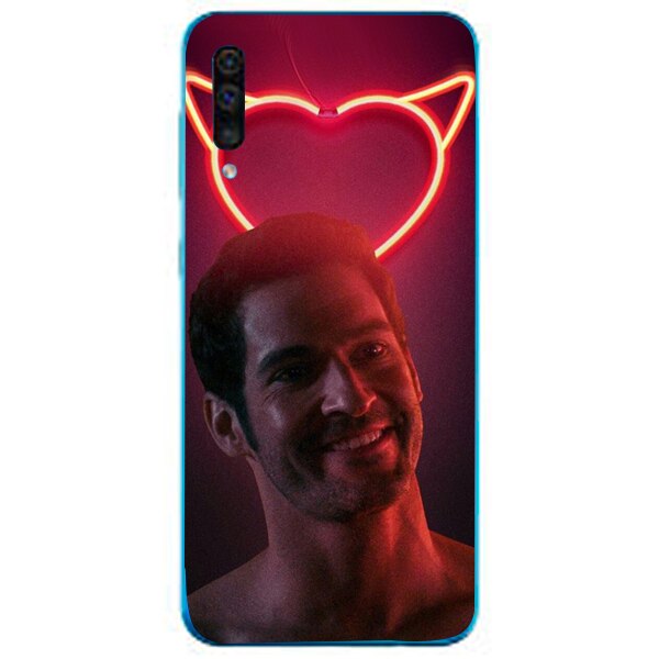 Husa din Silicon, Red Devil pentru Samsung Galaxy A50, Multicolor
