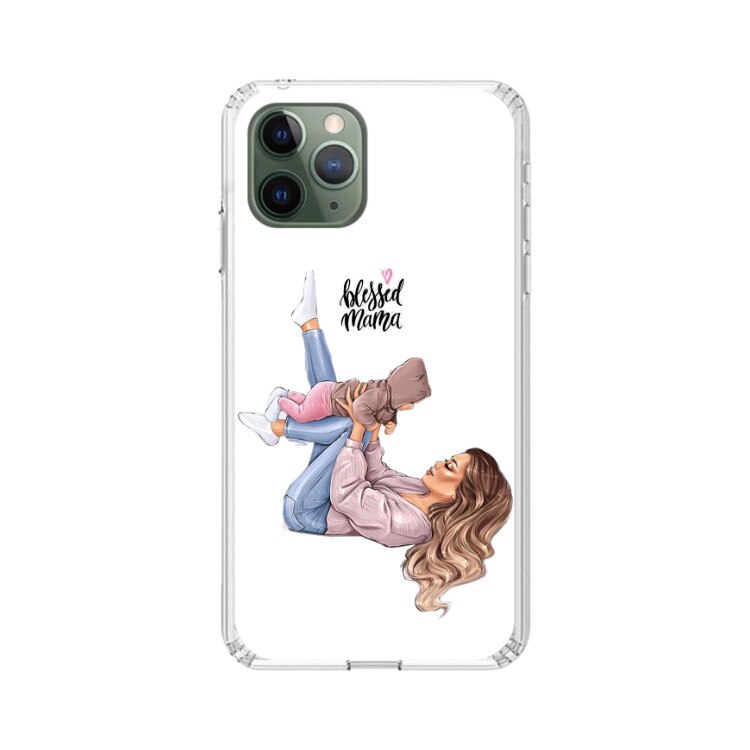 Husa silicon transparenta iPhone 11 Pro Blessed mama