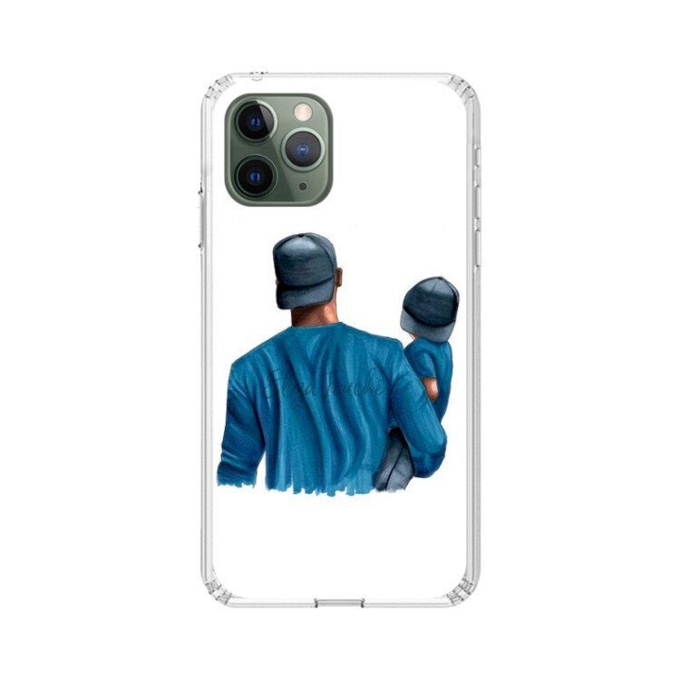 Husa silicon transparenta iPhone 11 Pro Max My dad my hero