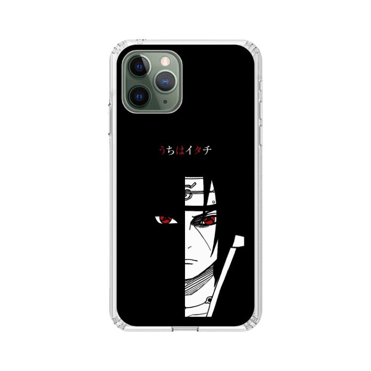 Husa silicon neagra iPhone 11 Pro Naruto Itachi