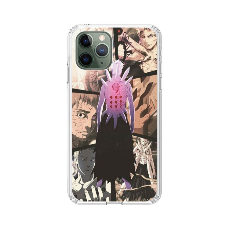 Husa silicon neagra iPhone 11 Pro Max Naruto Manga Obito