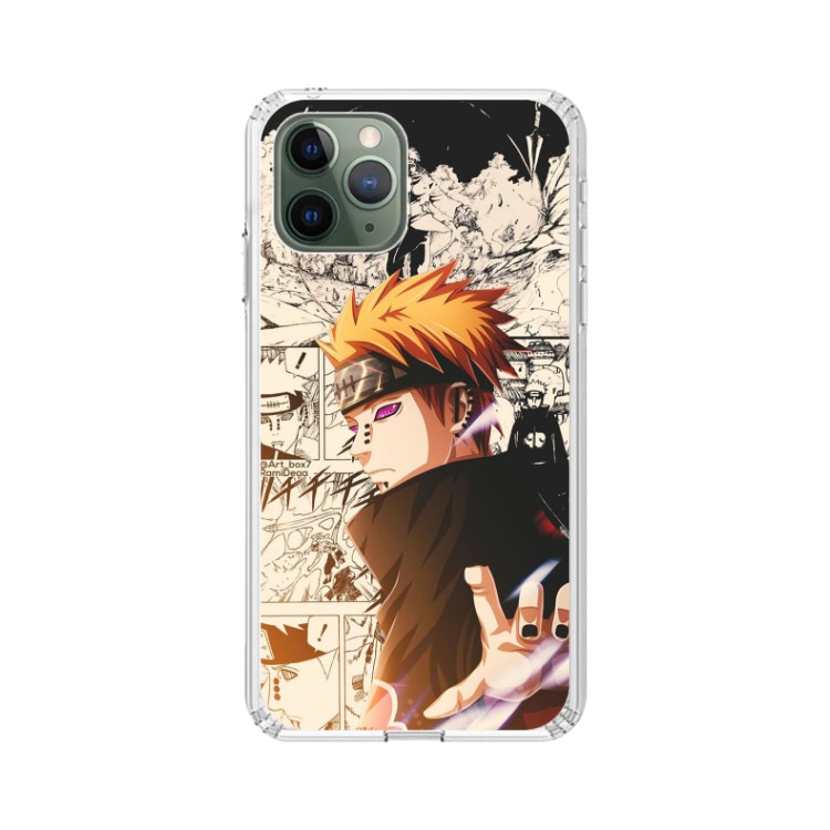 Husa silicon neagra iPhone 11 Pro Naruto Manga Pain
