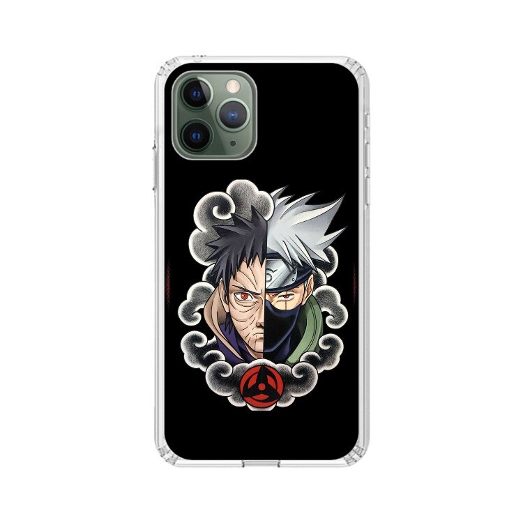 Husa silicon neagra iPhone 11 Pro Max Naruto Obito x Kakashi