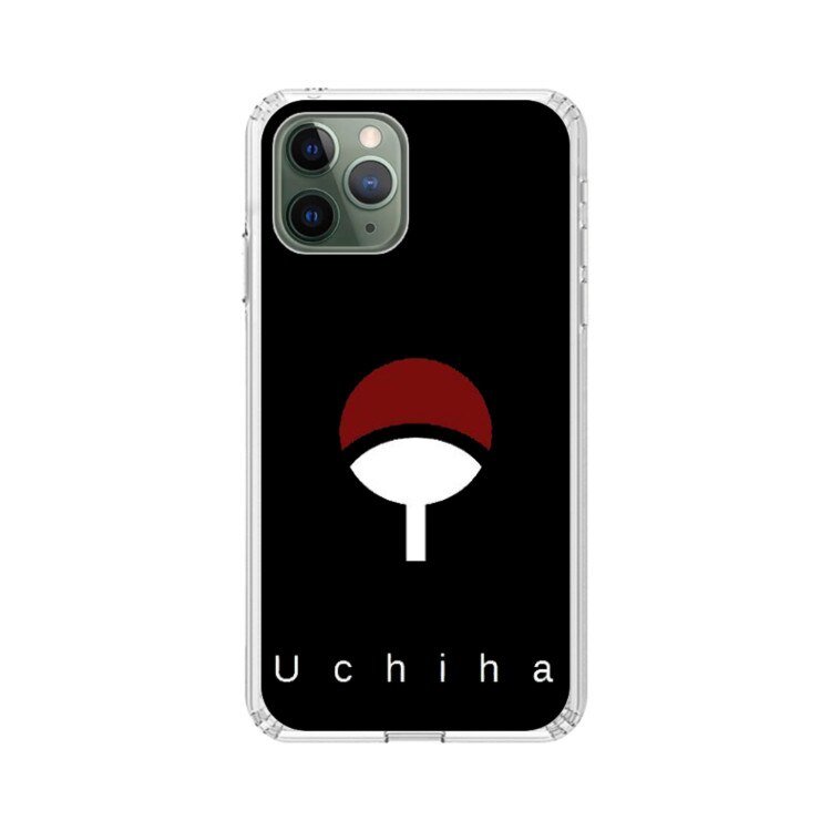 Husa silicon neagra iPhone 11 Pro Naruto Uchiha