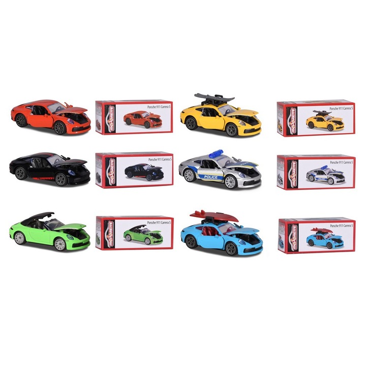 Machete masinute Porsche Deluxe - 6 modele