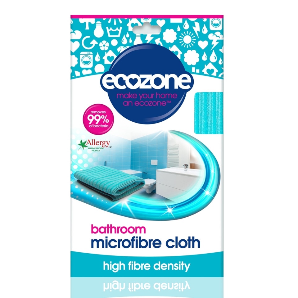 Laveta din microfibra naturala pentru suprafete baie, Ecozone, 1 buc