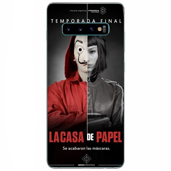 Husa din Silicon, Wallpaper De Papel pentru Samsung Galaxy S10 Plus, Multicolor