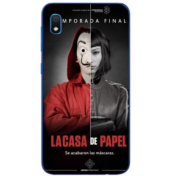 Husa din Silicon, Wallpaper De Papel pentru Samsung Galaxy A10, Multicolor