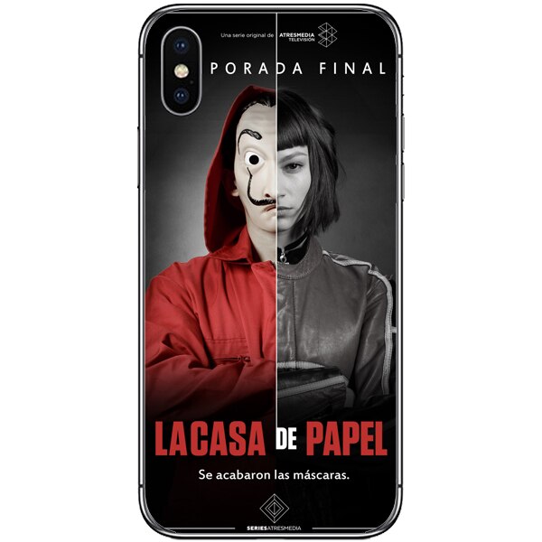 Husa din Silicon, Wallpaper De Papel pentru iPhone XS Max, Multicolor