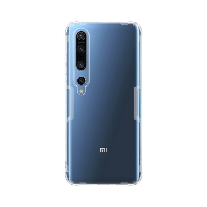 Husa din silicon Nillkin pentru Xiaomi Mi 10/ Mi 10 Pro, alb transparent