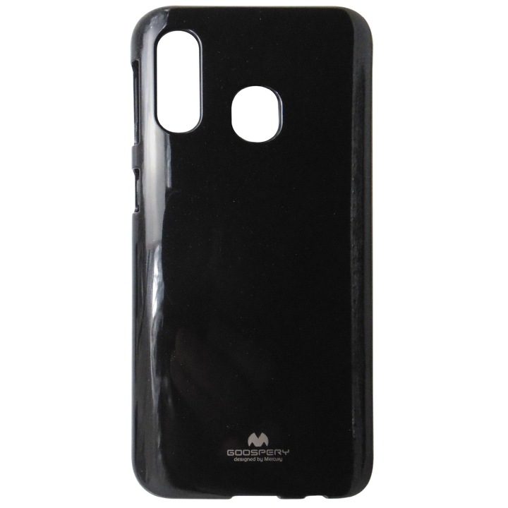 Husa silicon TPU Mercury Jelly Pearl neagra pentru Samsung Galaxy A40 (SM-A405F)