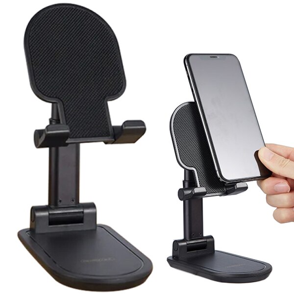 Suport birou NYTRO Stand Pro, Telescopic, Ajustabil Si Pliabil, Compatibil cu telefon / tableta / eBook, Negru