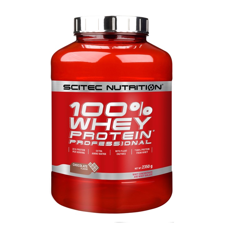 Професионален шоколад Scitec 100% суроватъчен протеин 2,350 кг