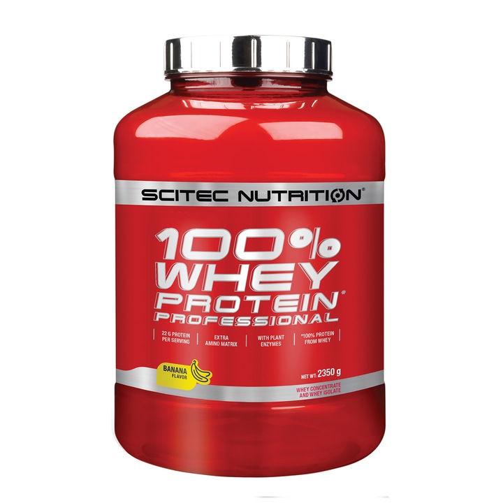 Scitec 100% суроватъчен протеин професионален банан 2,350 кг