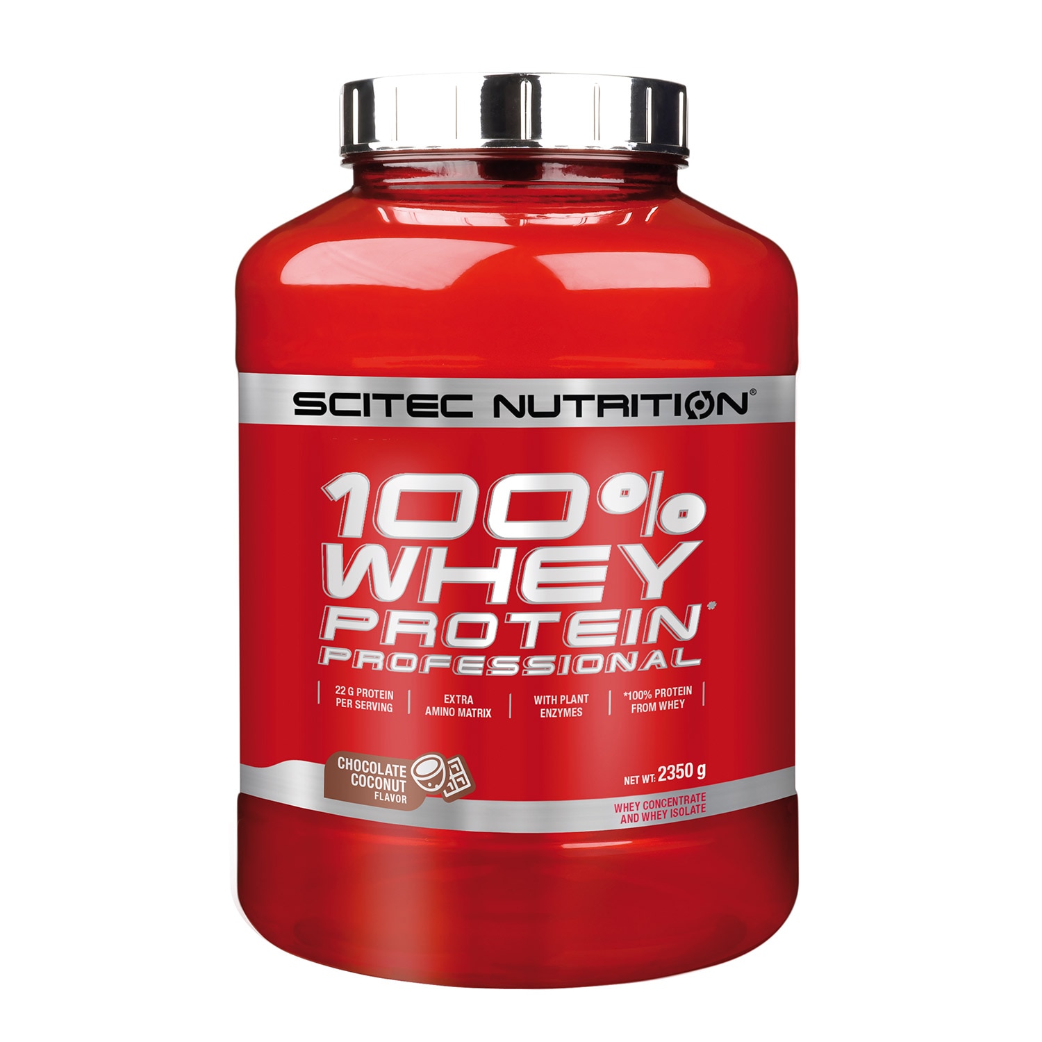 Scitec 100% Whey Protein Professional Ciocolata Si Nuca De Cocos 2.350 Kg