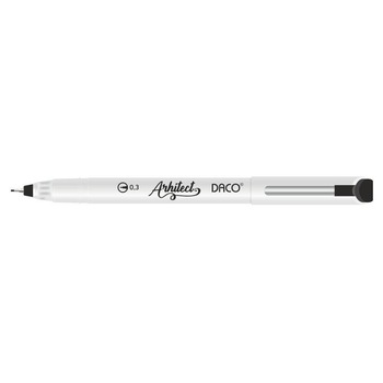 Pix Liner Grafic DACO Arhitect, Varf de 0.3 mm, Mina Negra Pix Liner Grafic DACO Arhitect, Varf de 0.3 mm, Mina Negra