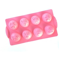 Forme din silicon pentru prajituri Emotii, Mys Silicone, 30 cm, 17 cm, 4 cm, Lila