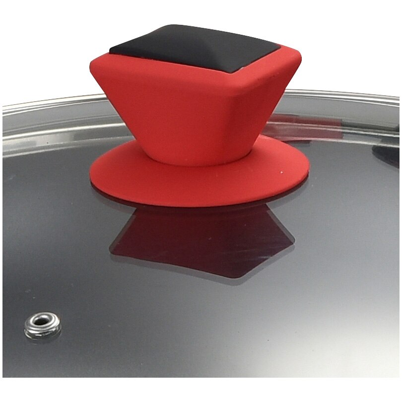 Тиган Wok Amercook Infito, С капак, 28 см, Алуминий, Индукция - eMAG.bg